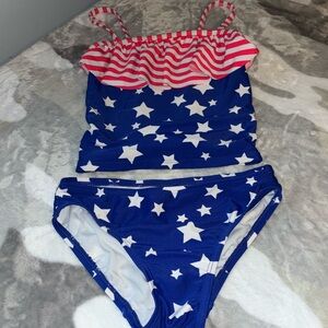Girls stripes and stars American bikini
